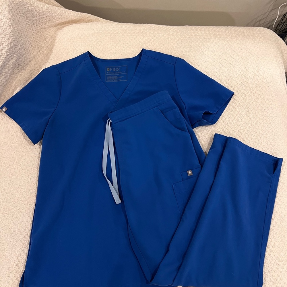 Figs Small Royal Blue Scrub Set Catarina Yola Skinny